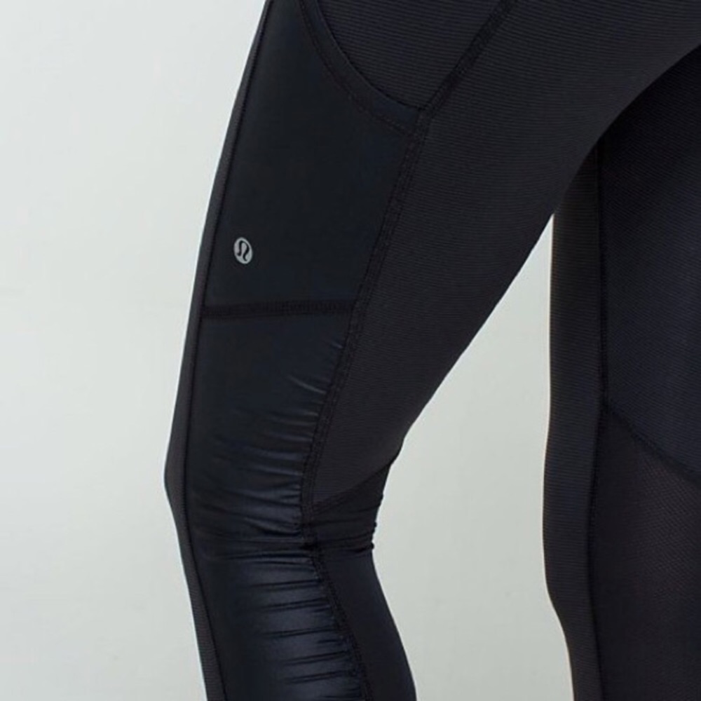 Black Lululemon Crops- Size 4